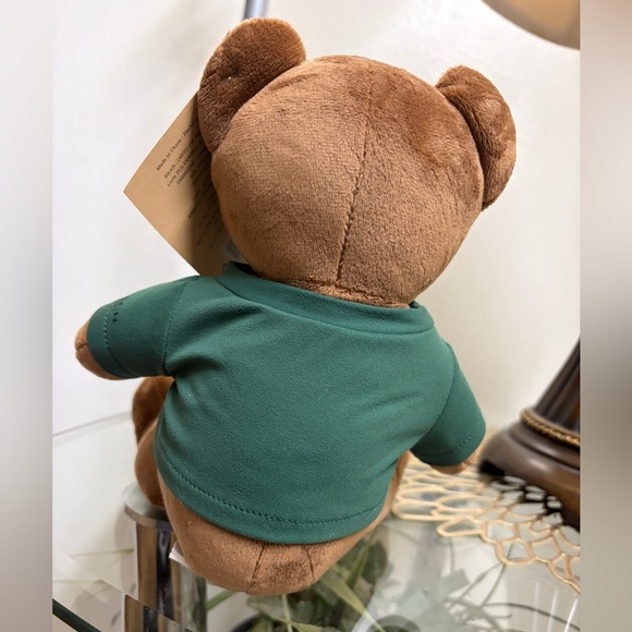 Coach Brown Teddy Bear with Green Dinosaur Sweater - Picture 3 of 5